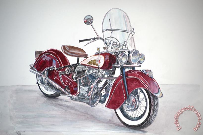 Anthony Butera Indian Motorcycle Art Print