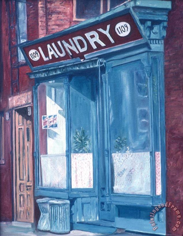 Laundry painting - Anthony Butera Laundry Art Print