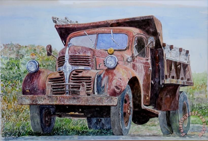 Old Farm Truck painting - Anthony Butera Old Farm Truck Art Print