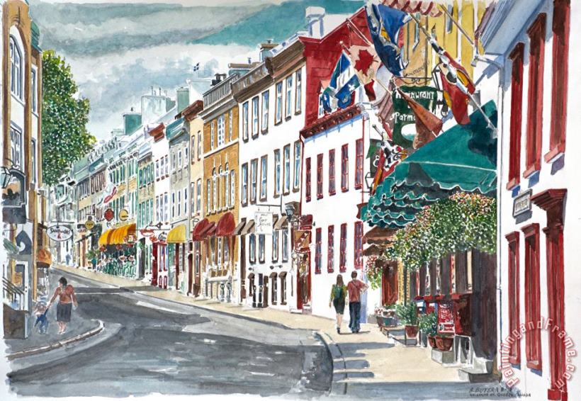 Quebec Old City Canada painting - Anthony Butera Quebec Old City Canada Art Print