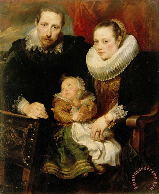 Family Portrait painting - Anthony van Dyck Family Portrait Art Print