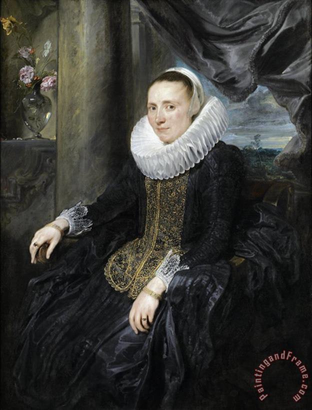 Margareta Snyders painting - Anthony van Dyck Margareta Snyders Art Print