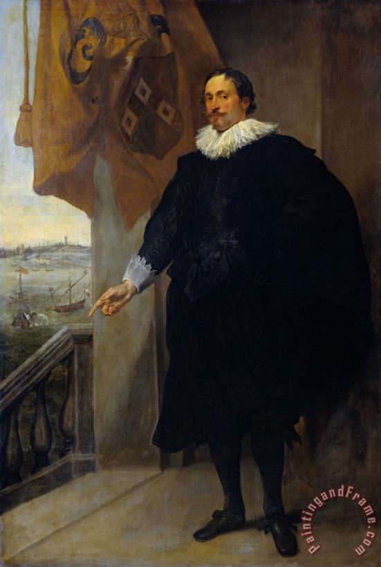 Anthony van Dyck Nicolaes Van Der Borght, Merchant of Antwerp Art Painting