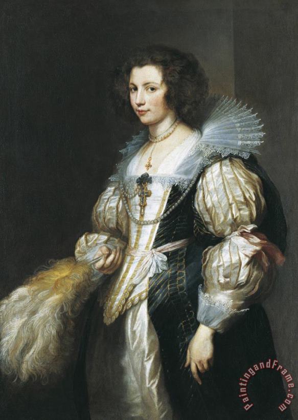 Anthony van Dyck Portrait of Maria Louisa De Tassis Art Print