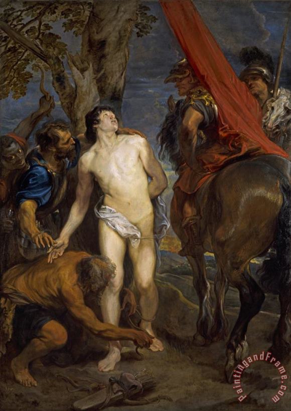 Anthony van Dyck Saint Sebastian Bound for Martyrdom Art Painting