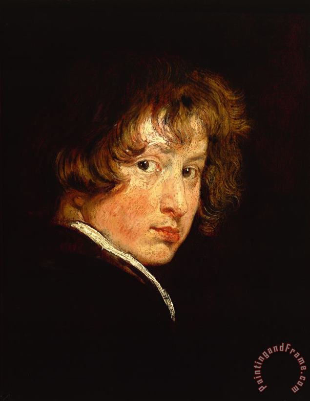 Anthony van Dyck Self Portrait At Sixteen Art Painting