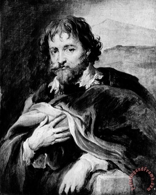 Sir Peter Paul Rubens (1577-1640) painting - Anthony van Dyck Sir Peter Paul Rubens (1577-1640) Art Print
