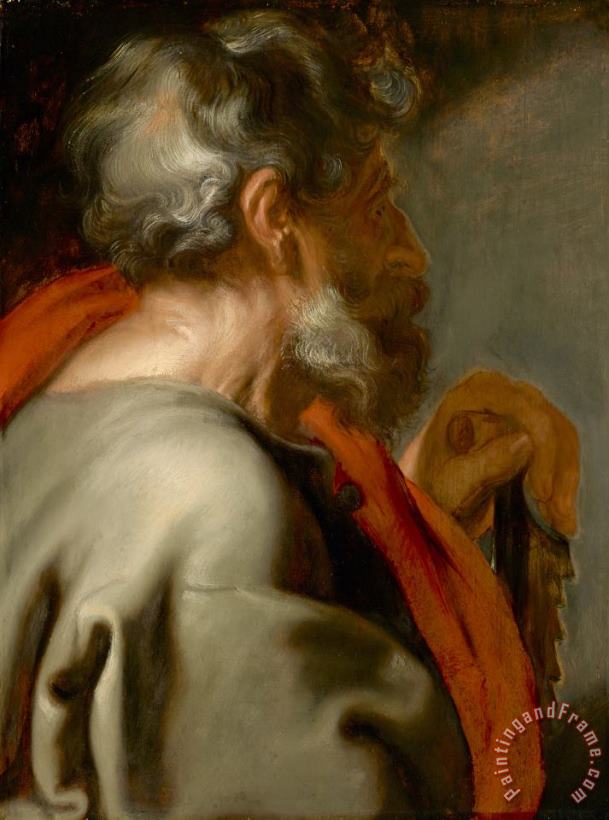 The Apostle Simon painting - Anthony van Dyck The Apostle Simon Art Print