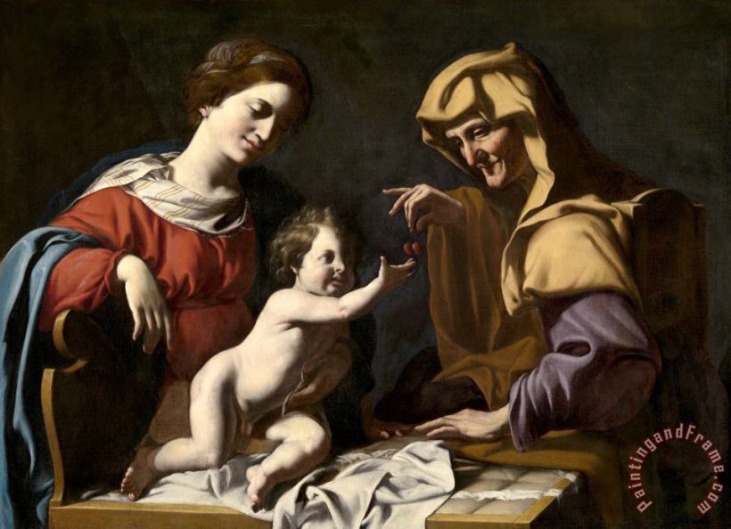 Antiveduto Gramatica Virgin And Child with St Anne Art Painting