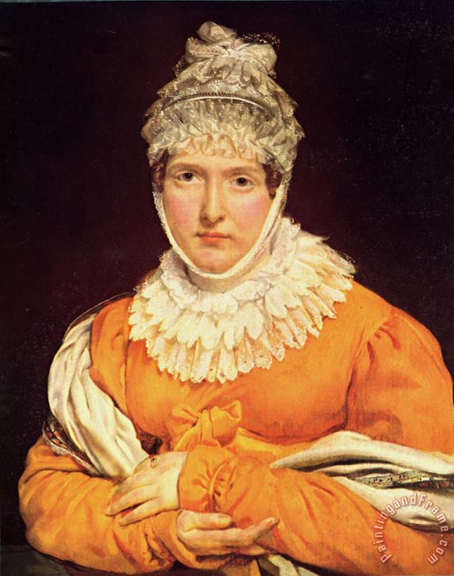 Antoine Jean Gros Portrait of Mademoiselle Recamier Art Painting