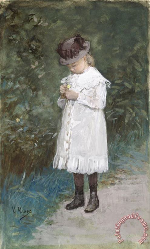 Anton Mauve Elisabeth Mauve (b. 1875), Daughter of The Artist Art Painting