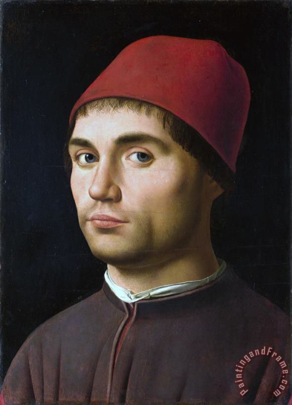 Portrait of a Man painting - Antonello da Messina Portrait of a Man Art Print
