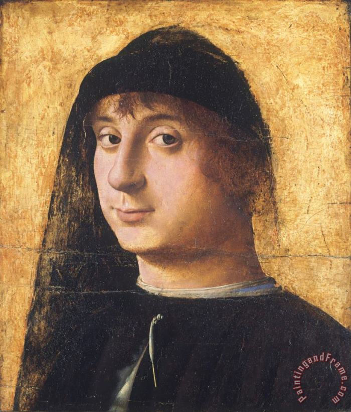Antonello da Messina Portrait of a Young Gentleman painting - Portrait ...