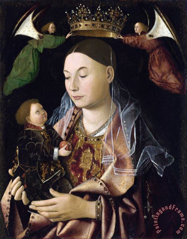 Salting Madonna painting - Antonello da Messina Salting Madonna Art Print