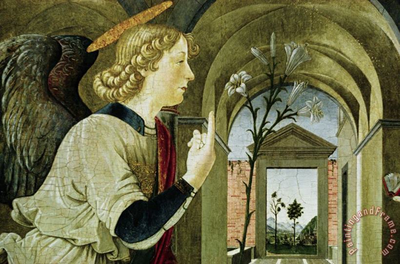 Antoniazzo Romano Detail of The Archangel Gabriel From The Annunciation Art Print
