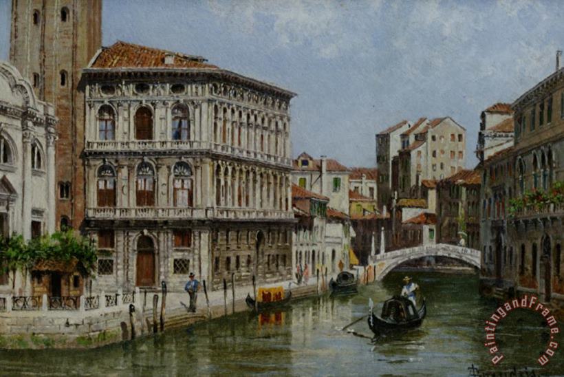 Piazza St Marco Venice painting - Antonietta Brandeis Piazza St Marco Venice Art Print