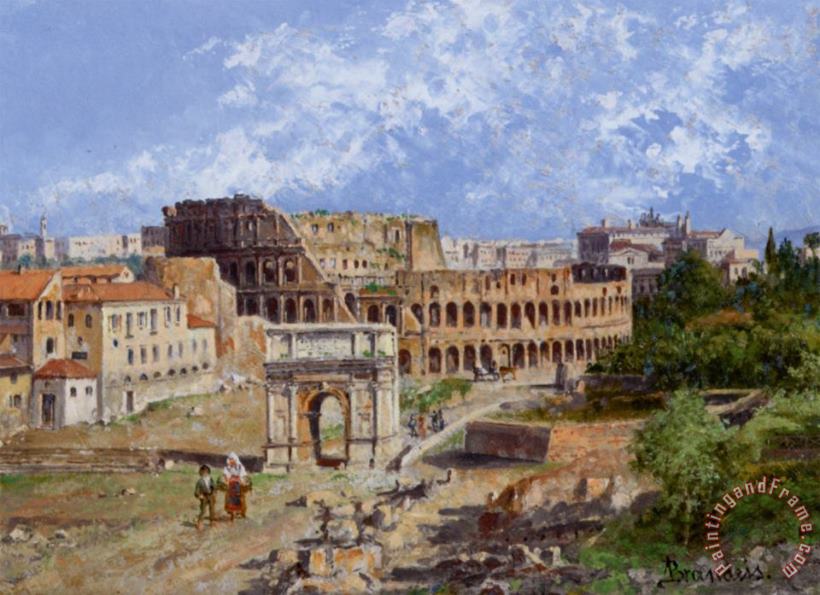 Antonietta Brandeis The Colosseum Rome Art Painting