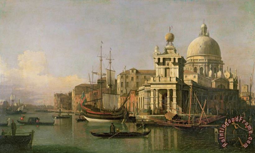 A view of the Dogana and Santa Maria della Salute painting - Antonio Canaletto A view of the Dogana and Santa Maria della Salute Art Print