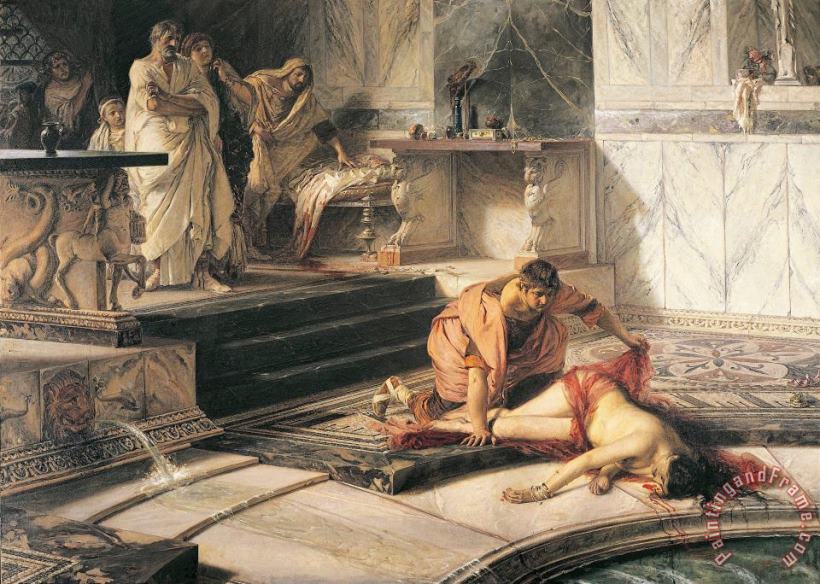 Nero And Agrippina painting - Antonio Rizzi Nero And Agrippina Art Print