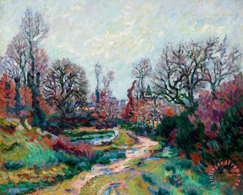 Armand Guillaumin Chemin De L'abreuvoir, Apres La Pluie Art Print