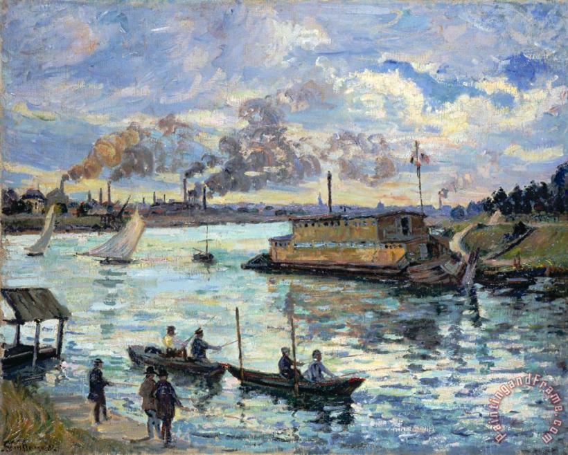 Armand Guillaumin River Scene Art Painting