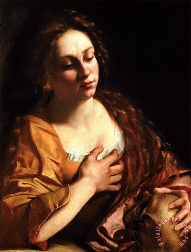 Penitent Magdalene, 1631 painting - Artemisia Gentileschi Penitent Magdalene, 1631 Art Print