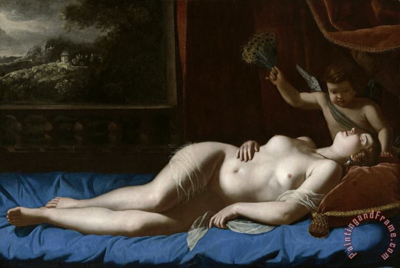 Sleeping Venus painting - Artemisia Gentileschi Sleeping Venus Art Print
