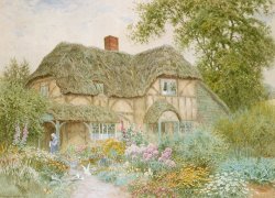 Arthur Claude Strachan A Surrey Cottage