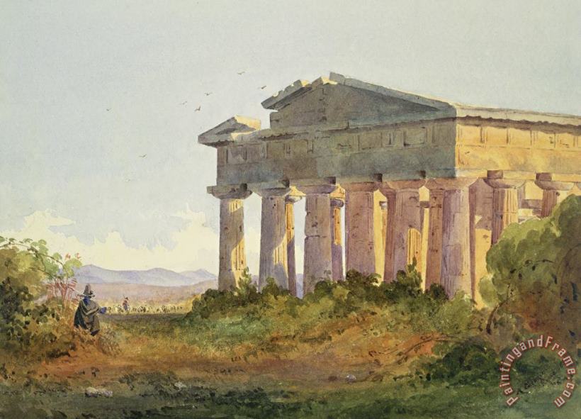 Arthur Glennie Landscape At Paestum, Ancient Greek Landscape Paintings