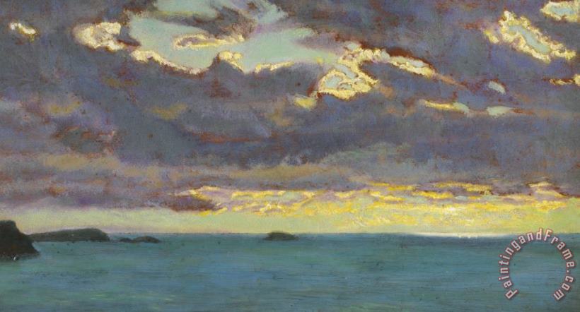 From Pentire Point painting - Arthur Hughes From Pentire Point Art Print