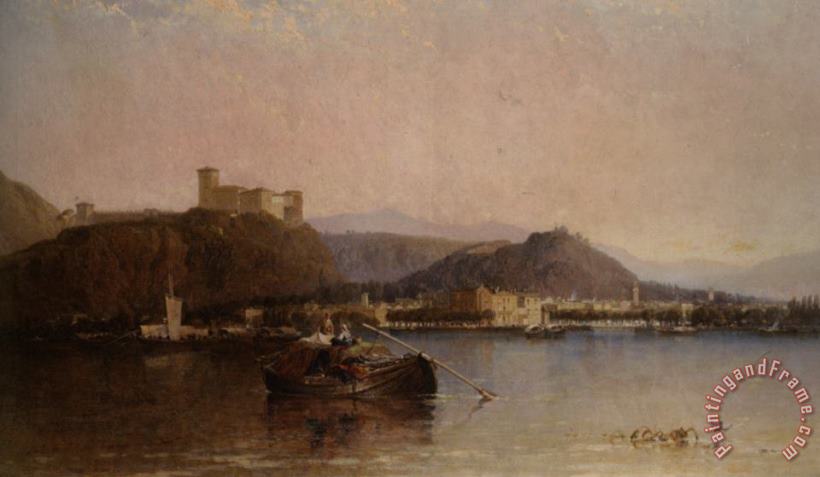 Arona Lago Maggiore painting - Arthur Joseph Meadows Arona Lago Maggiore Art Print