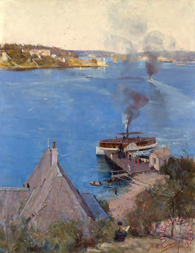 From Mcmahon's Point painting - Arthur Streeton From Mcmahon's Point Art Print
