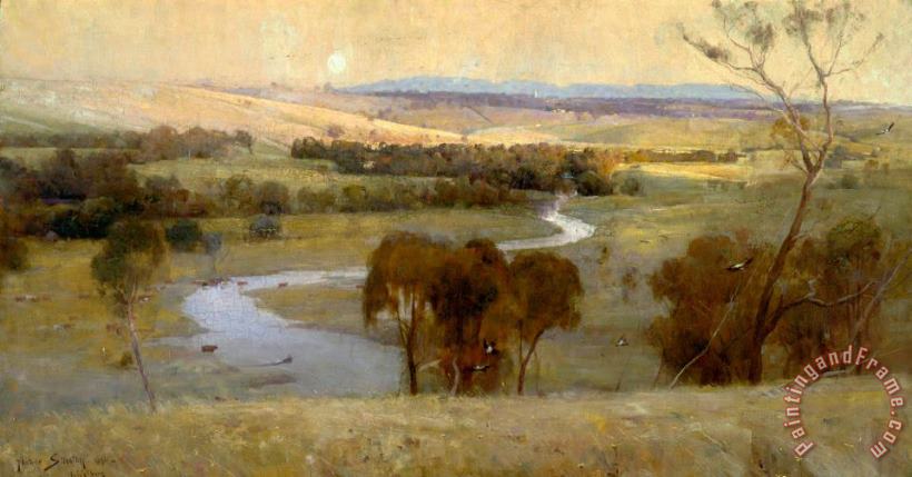 Arthur Streeton Still Glides The Stream, And Shall for Ever Glide Art Print