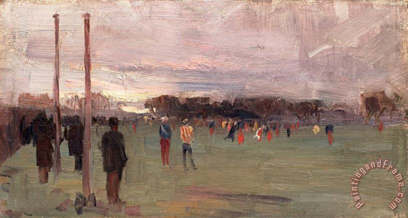 The National Game painting - Arthur Streeton The National Game Art Print