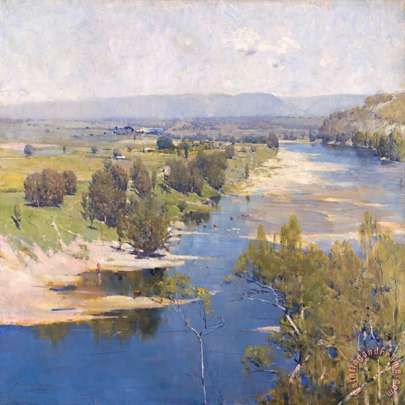 The Purple Noon's Transparent Might painting - Arthur Streeton The Purple Noon's Transparent Might Art Print
