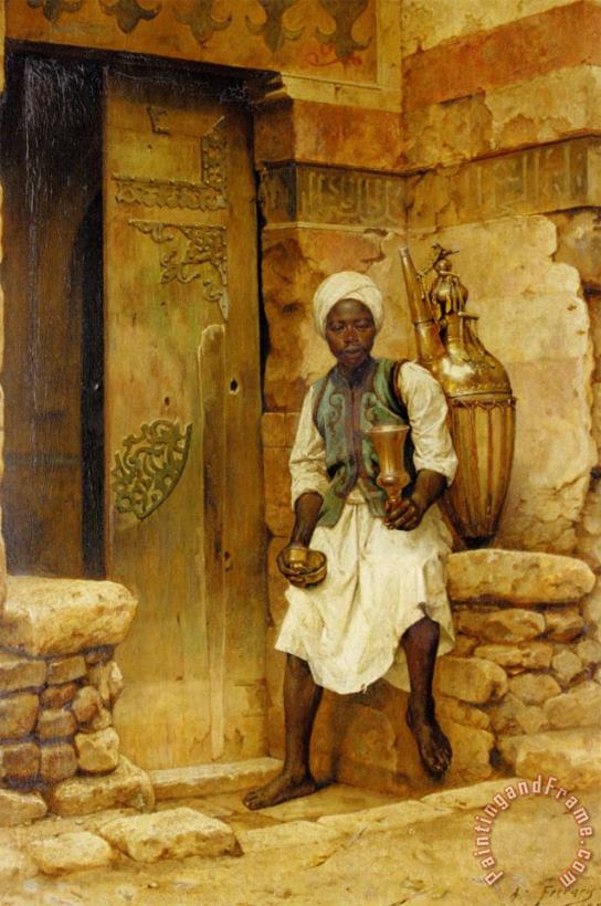 A Nubian Boy painting - Arthur Von Ferraris A Nubian Boy Art Print