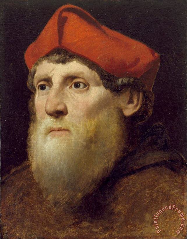 Portrait of a Bearded Prelate painting - Artist, Maker Unknown, Italian? Portrait of a Bearded Prelate Art Print