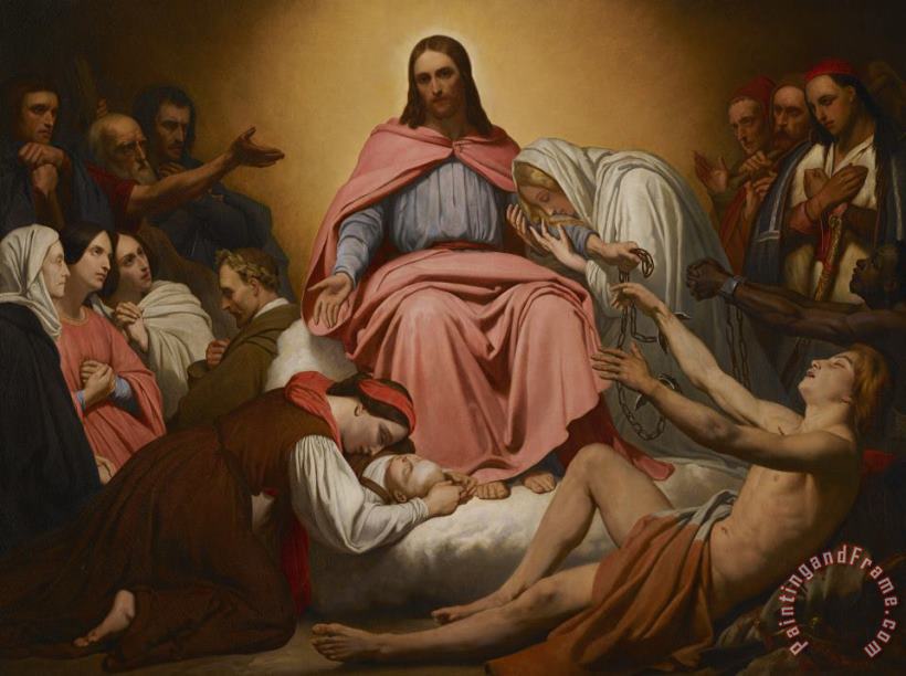 Christus Consolator painting - Ary Scheffer Christus Consolator Art Print