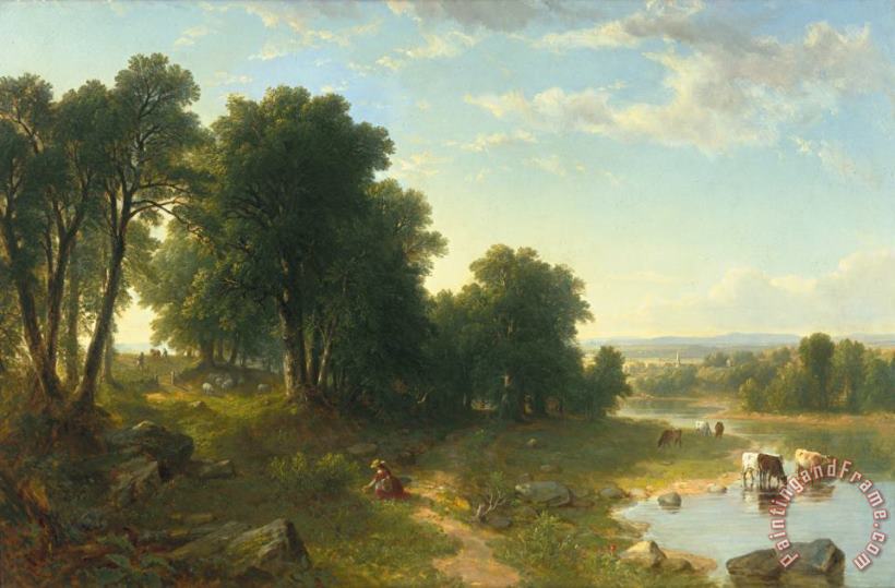 Asher Brown Durand Strawberrying Art Painting