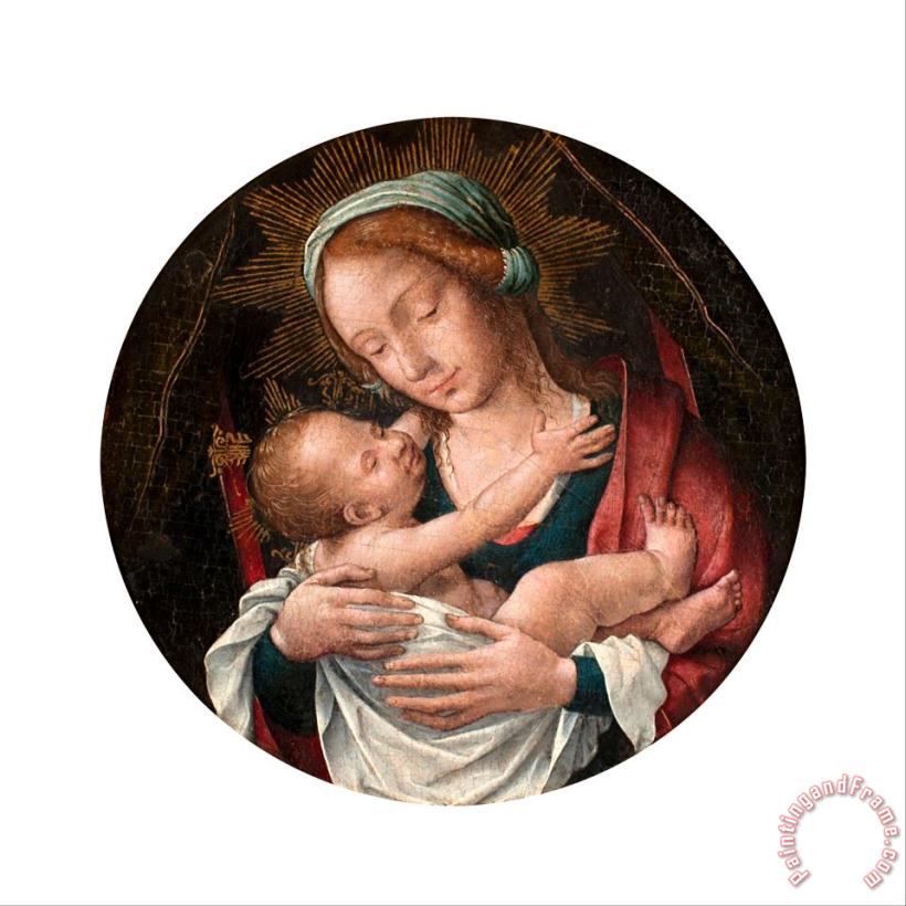 Attributed to Frei Carlos Madonna And Child Art Painting