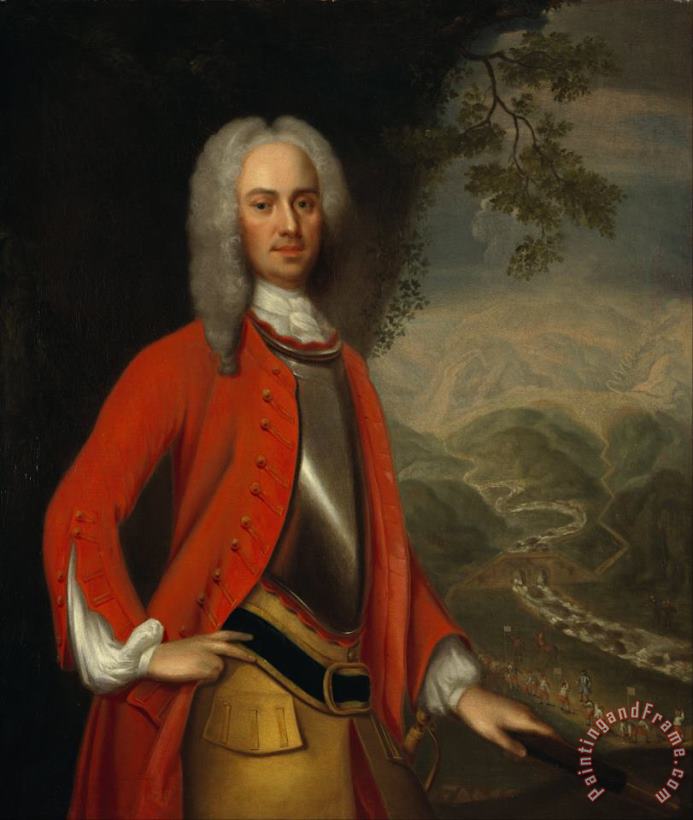 Field Marshal George Wade, 1673 painting - Attributed to Johan Van Diest Field Marshal George Wade, 1673 Art Print
