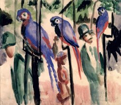 August Macke Blue Parrots