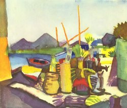 August Macke Landscape Near Hammamet
