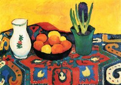 August Macke Still Life Hyacinths Carpet