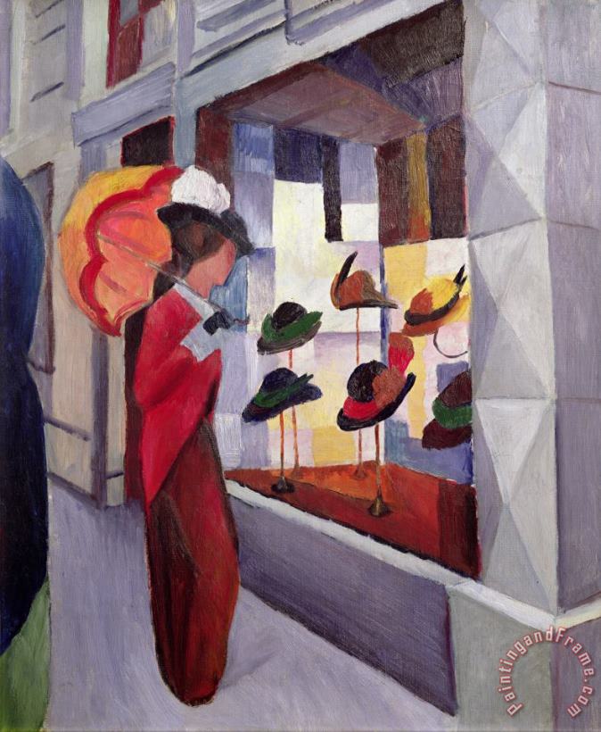August Macke The Hat Shop Art Painting