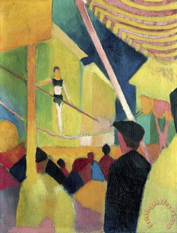 August Macke Tightrope Walker Art Painting