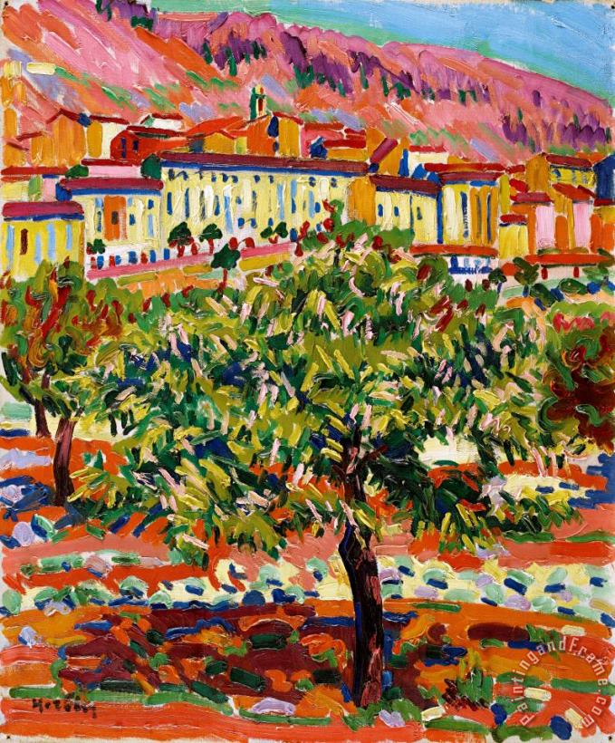 Auguste Herbin Corte, Corse Art Painting