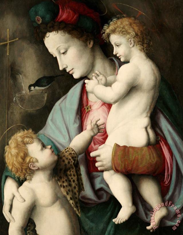 Bacchiacca Madonna And Child with St. John Art Painting