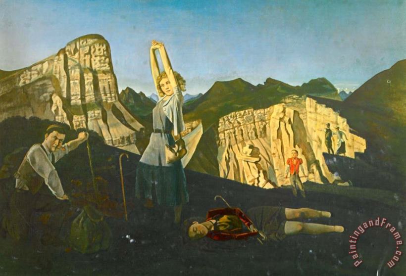 The Mountain 1937 painting - Balthasar Klossowski De Rola Balthus The Mountain 1937 Art Print