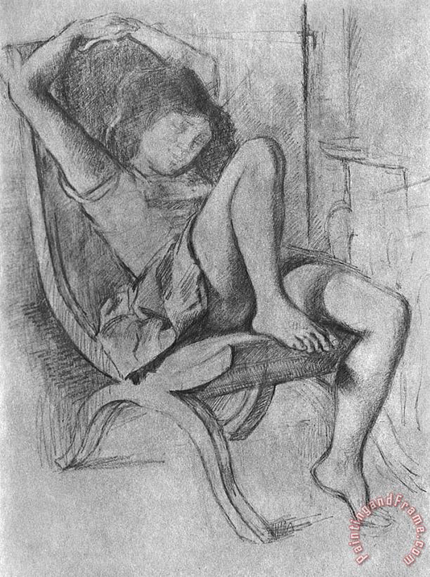Balthasar Klossowski De Rola Balthus Young Girl Asleep 1994 Art Print
